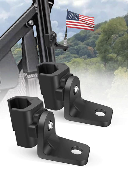 ZIDIYORUO front view of both mounts showing compact package and included parts benefit secure mounting