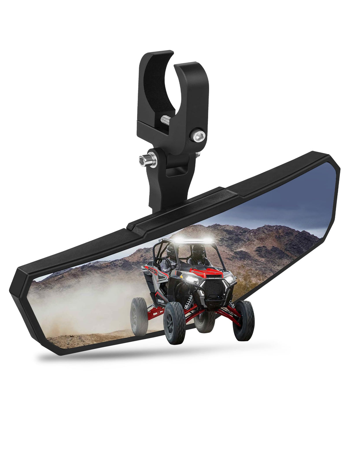 ZIDIYORUO front view of mirror and packaging showing clear convex surface and durable housing