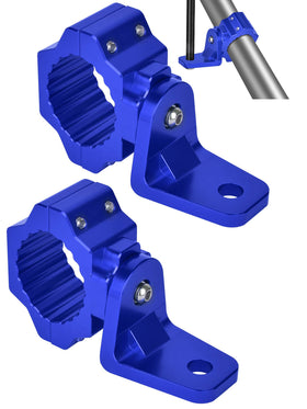 ZIDIYORUO front view of blue mounts showing secure clamp and clean design benefit