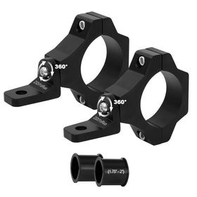 ZIDIYORUO front view showing mount clamped to bar and secure fit benefit
