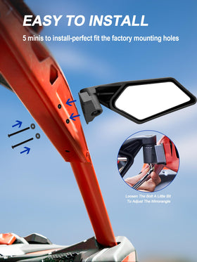 ZIDIYORUO clamp and bolt detail showing secure factory-fit mounting benefit