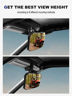 ZIDIYORUO mirror mounted inside UTV cabin improving driver visibility