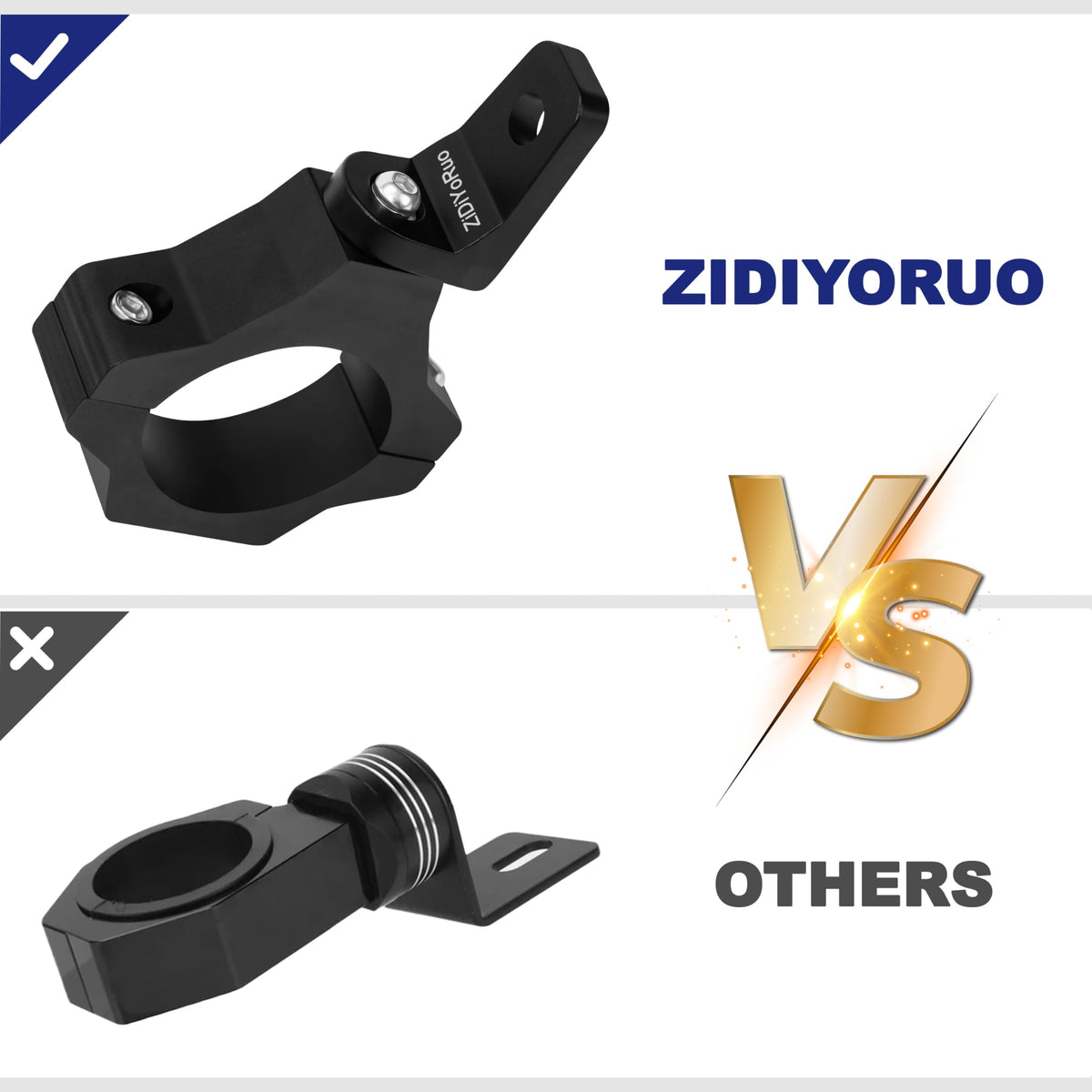 ZIDIYORUO mounted with LED cube illuminating trail for reliable lighting benefit