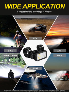 ZIDIYORUO in-use on a night ride illuminating trail and enhancing visibility