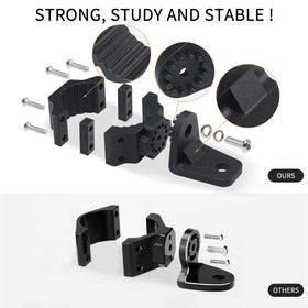 ZIDIYORUO mount next to ruler showing compact size and fit guidance