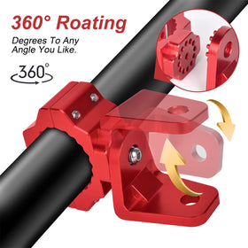 ZIDIYORUO mount next to ruler showing size and fit for 1.75–2 inch roll cage bars