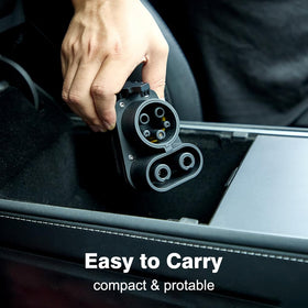 ziirongpower adapter in vehicle frunk storage illustrating compact portability and quick access