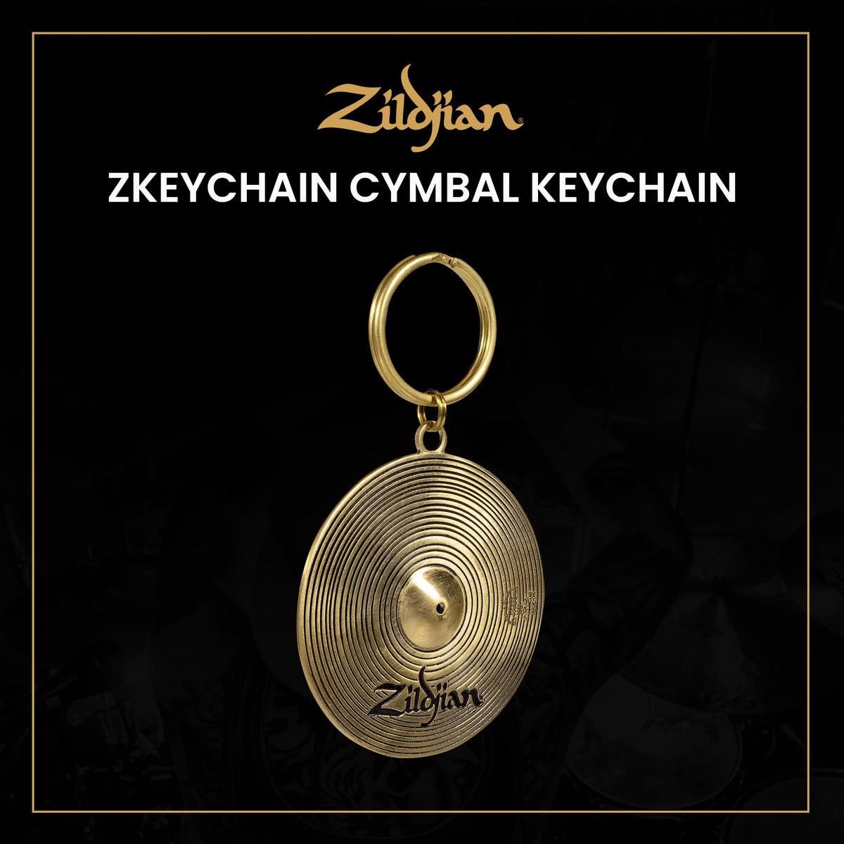 Zildjian close-up brass detail highlighting craftsmanship and longevity