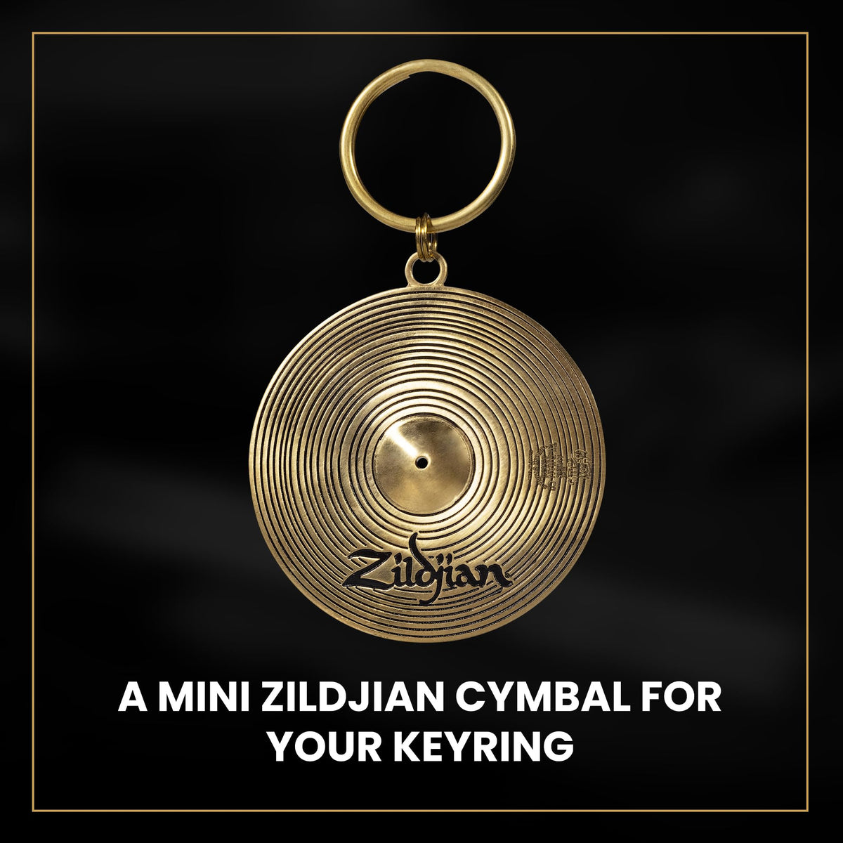 Zildjian split ring attachment displayed for secure everyday carry