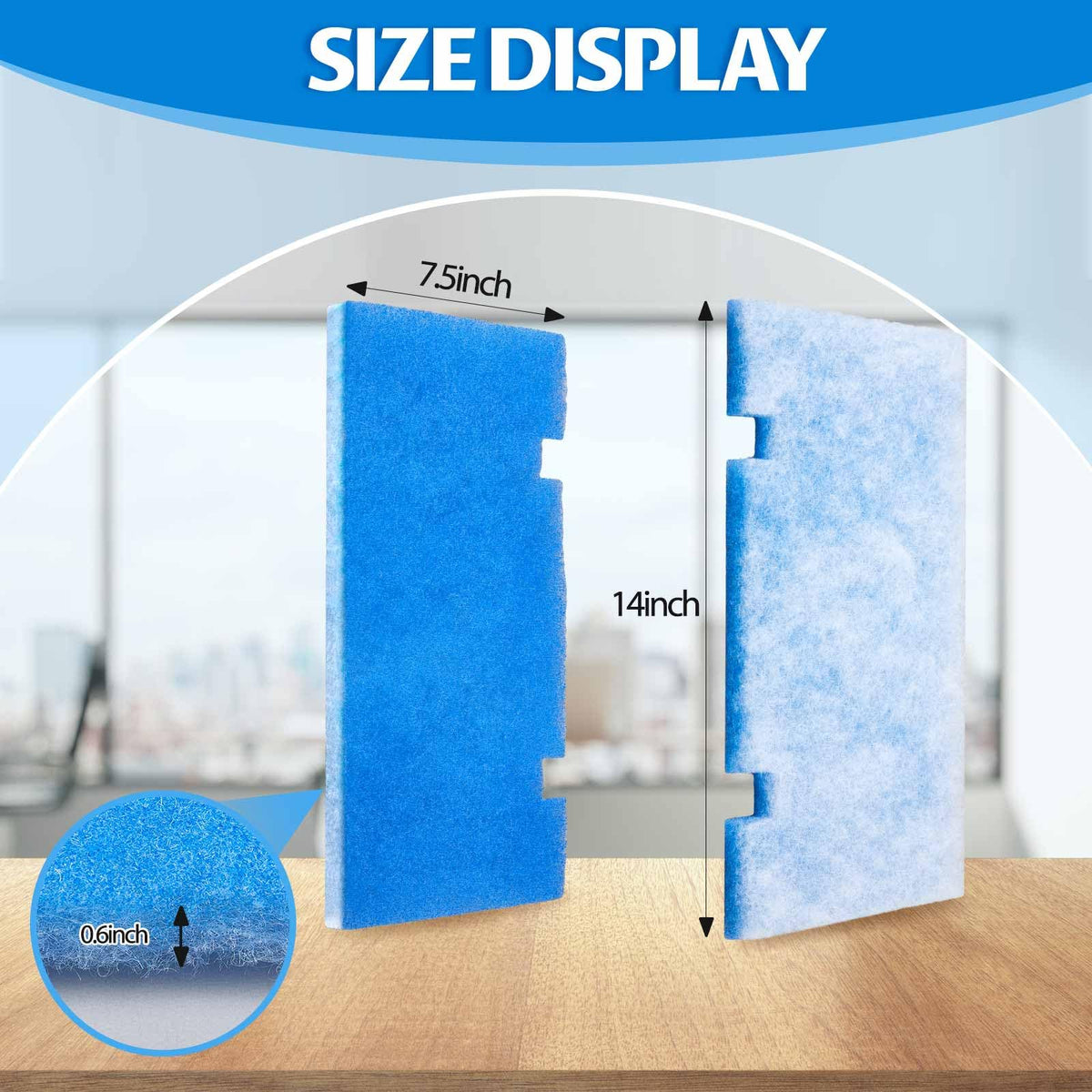 Ziliny close-up of polyester-cotton filter media highlighting durable weave