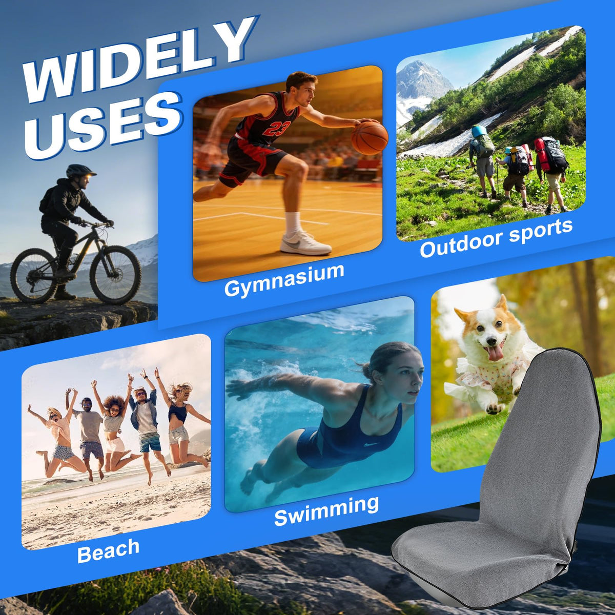 ZIMABLUE lifestyle image at beach and gym showing versatile everyday use