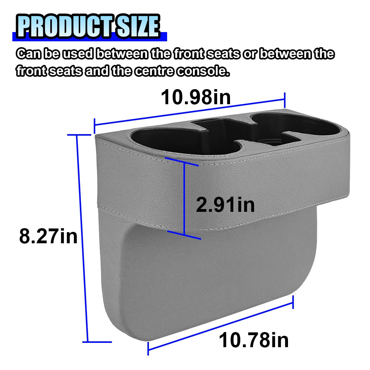 ZIMISI top view displaying two cup holders and accessible reach benefit