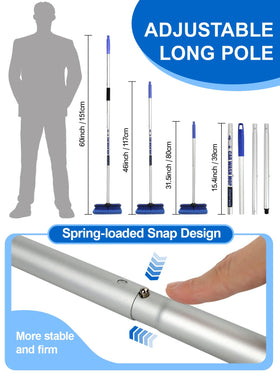 ZimiTeda four disassembled pole sections compact for storage and transport convenience