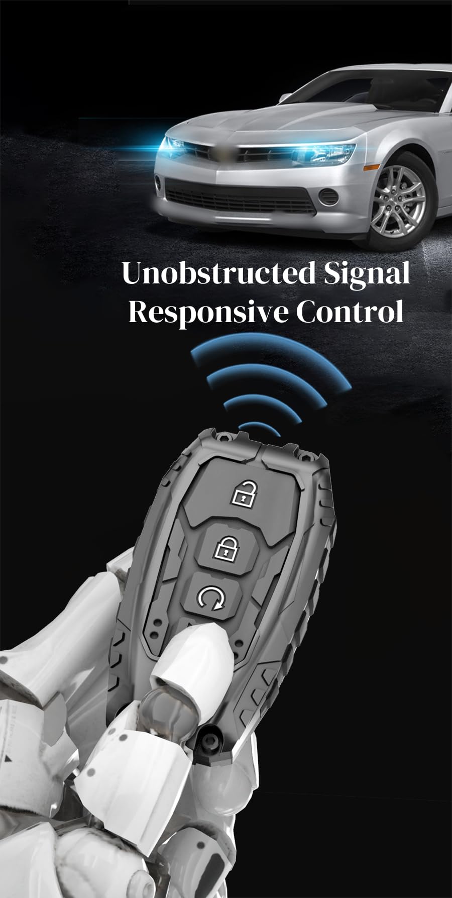Zincflag luminous silicone button detail showing glow-in-the-dark visibility at night