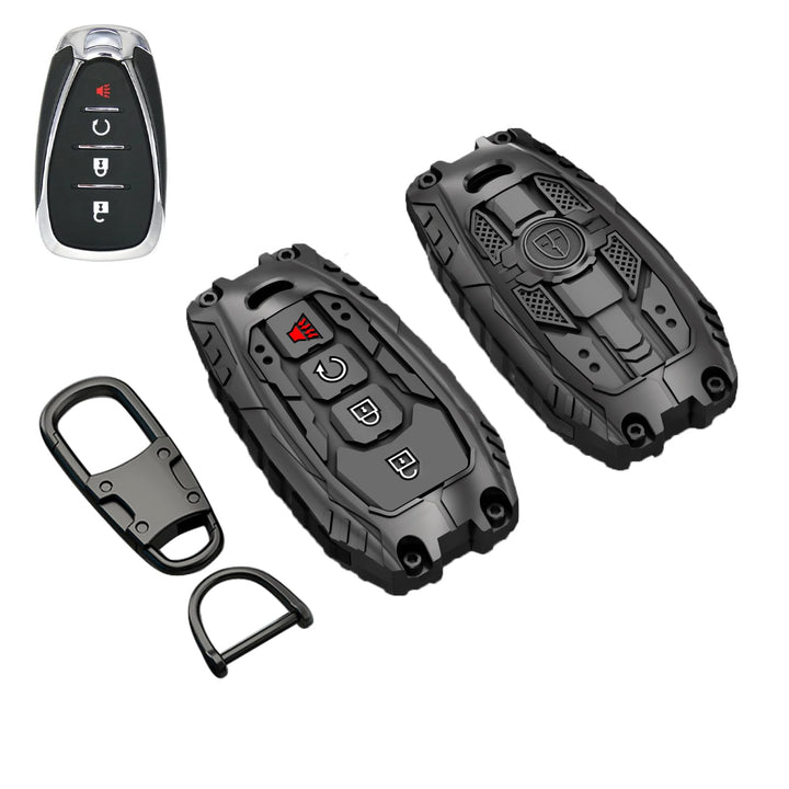 Zincflag front view of alloy key fob cover showing sleek durable design and protection