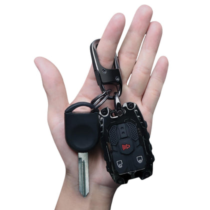 Zincflag front view metal key fob cover showing refined protection and style