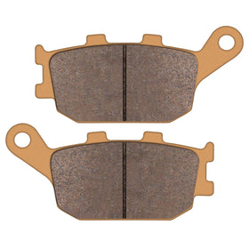 Zinger Auto Parts front pad installed on a Honda VTX caliper, improved stopping confidence