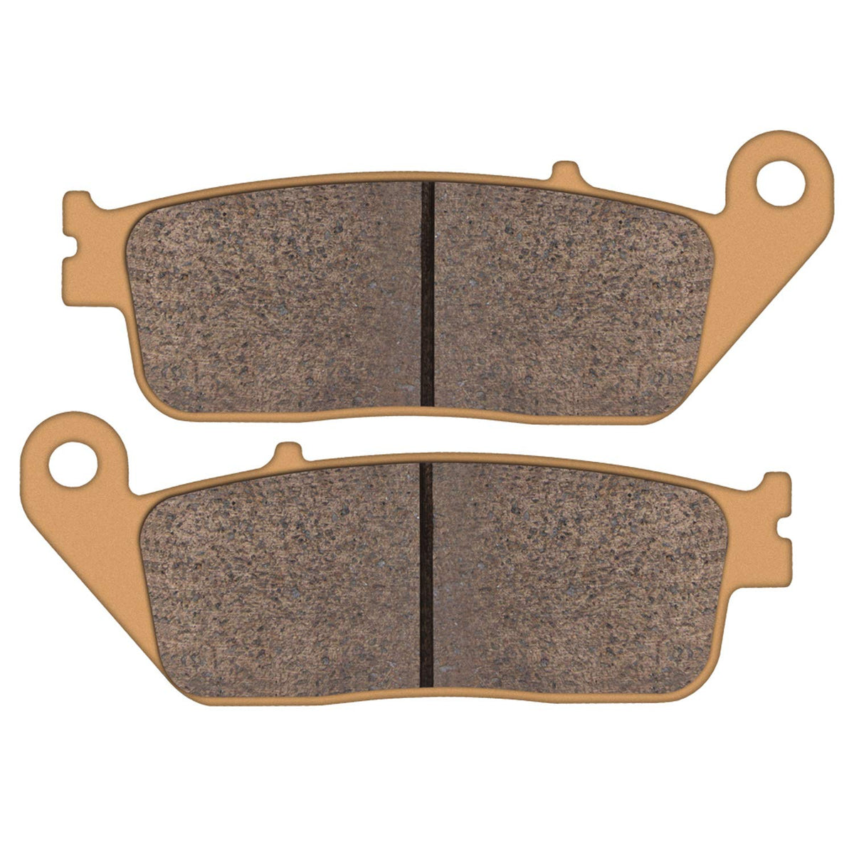 Zinger Auto Parts rear pad fitted to Honda VTX rear caliper, consistent brake performance