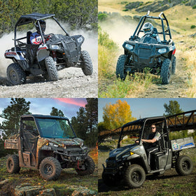 Zinger Auto Parts pads on off-road vehicle in mud demonstrating rugged performance