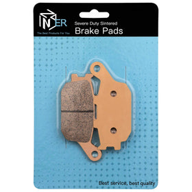 Zinger Auto Parts pads next to ruler for size comparison, clear fitment confirmation