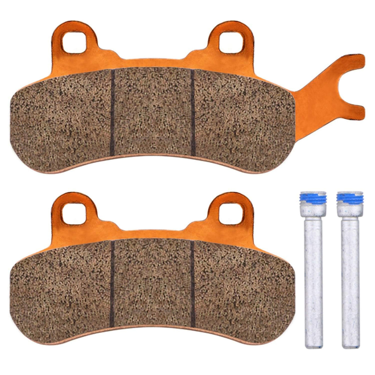 ZINGER packaged brake pad set with label showing part numbers and easy installation