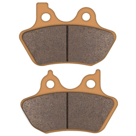 Zinger sintered-copper pad close-up showing texture and compound, durable braking benefit