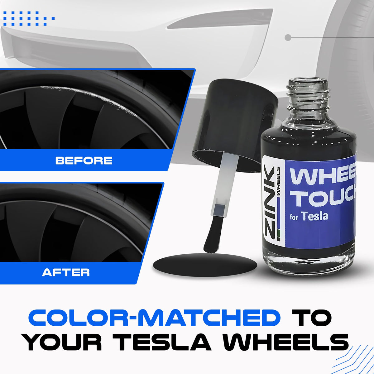 Zink Wheels rim before and after repair demonstrating restored appearance