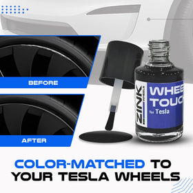 Zink Wheels rim before and after repair demonstrating restored appearance
