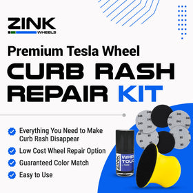 Zink Wheels sanding pads and primers laid out for effective prep and adhesion