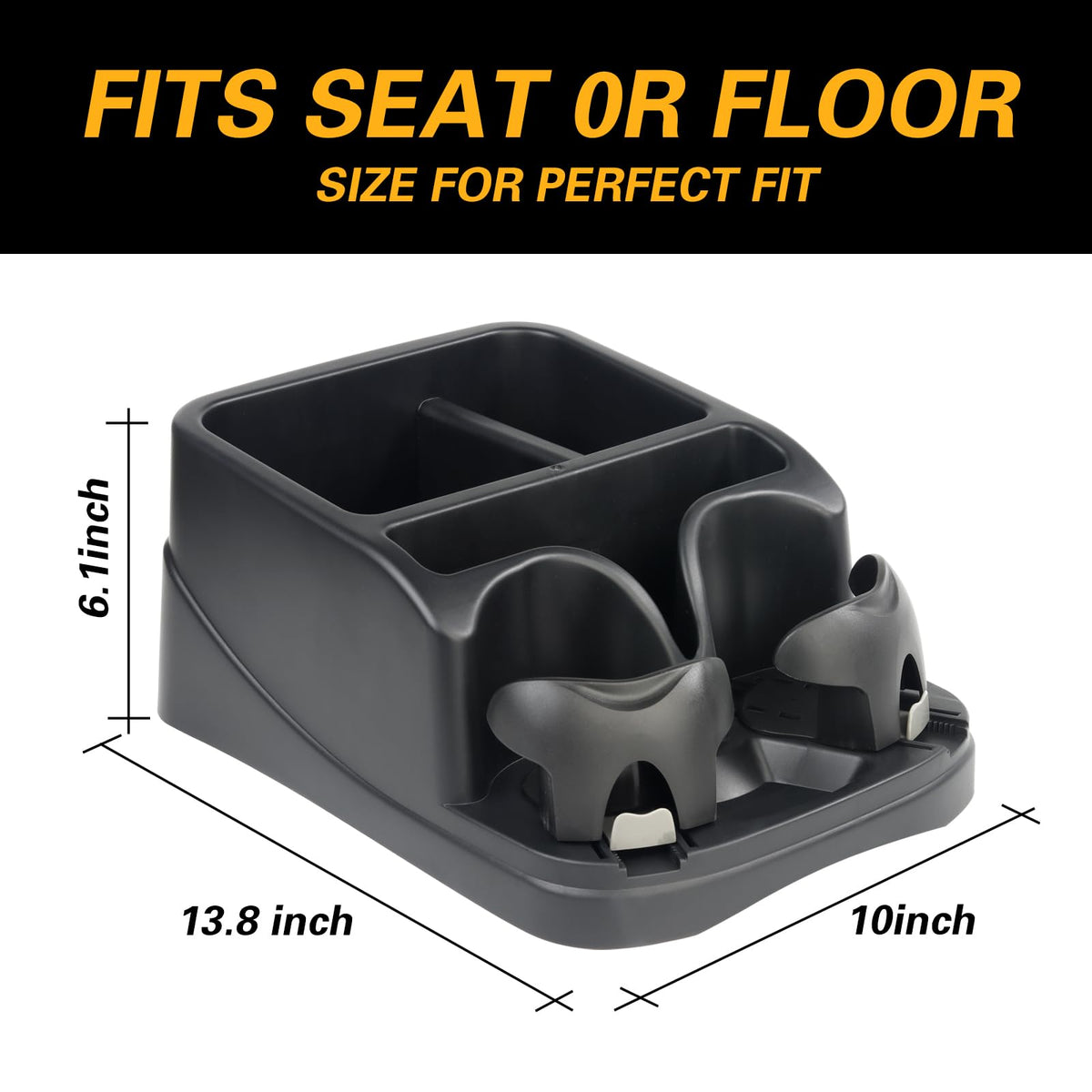 Zinytrae top view revealing four compartments and storage organization benefit