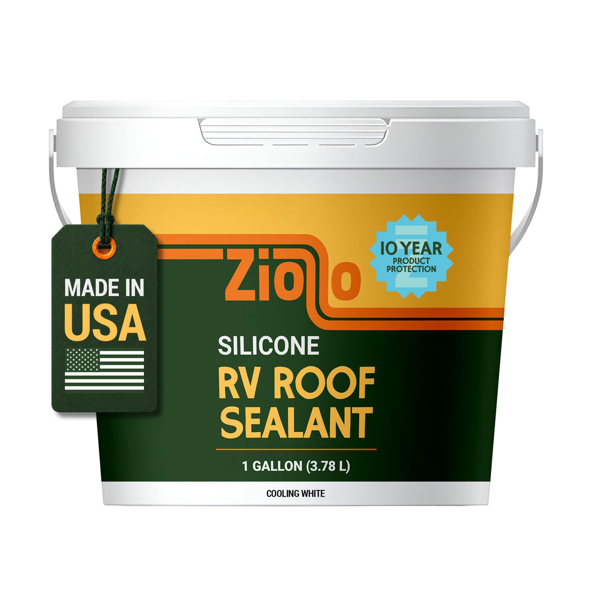 Ziollo front packaging gallon can showing brand and product for easy identification
