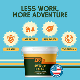 Ziollo coverage shown against measuring tape to illustrate one-gallon reach
