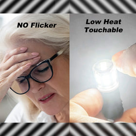 Ziomitus LED bulb installed in RV dome light providing bright cool-white interior illumination