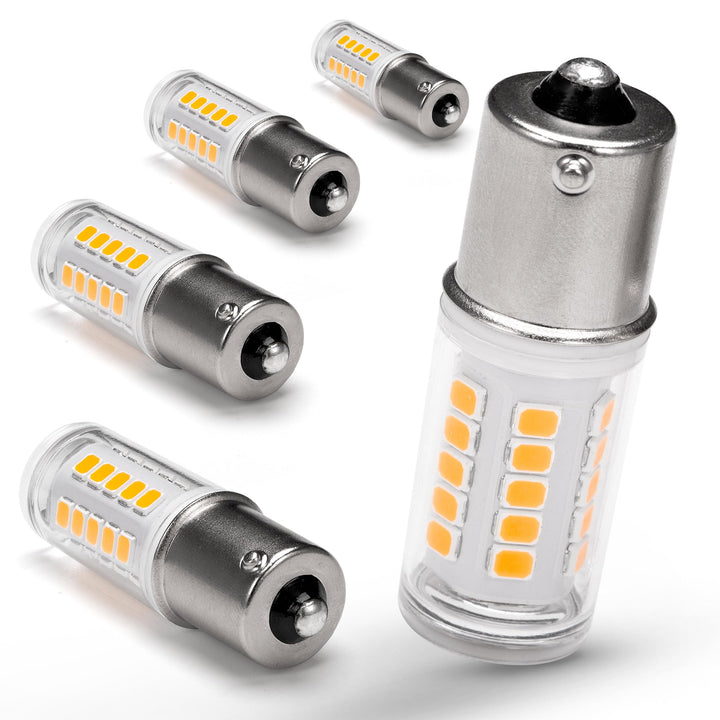 Ziomitus front view of BA15S bulb package showing model and warm white benefit