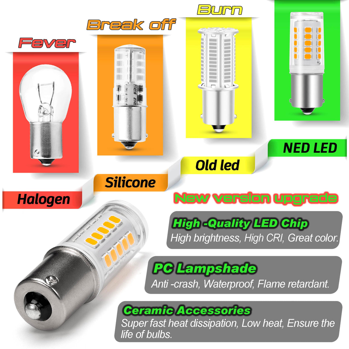 Ziomitus bulb installed in an RV dome providing warm interior illumination