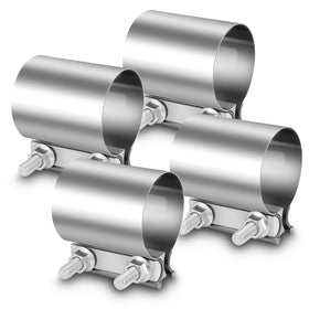zisiueel front view of four clamps showing fit and polished finish for durable joins