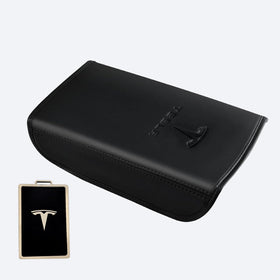 ZitoNebrix front view on Tesla armrest showing clean protection and premium look