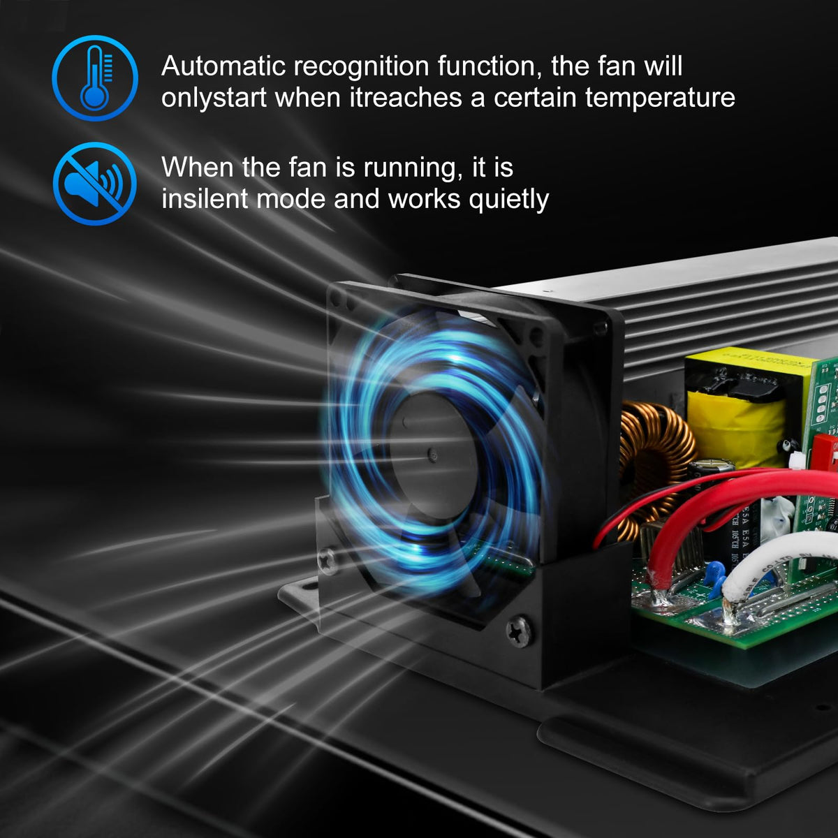 zixixvan fan assembly detail illustrating quiet on-demand cooling