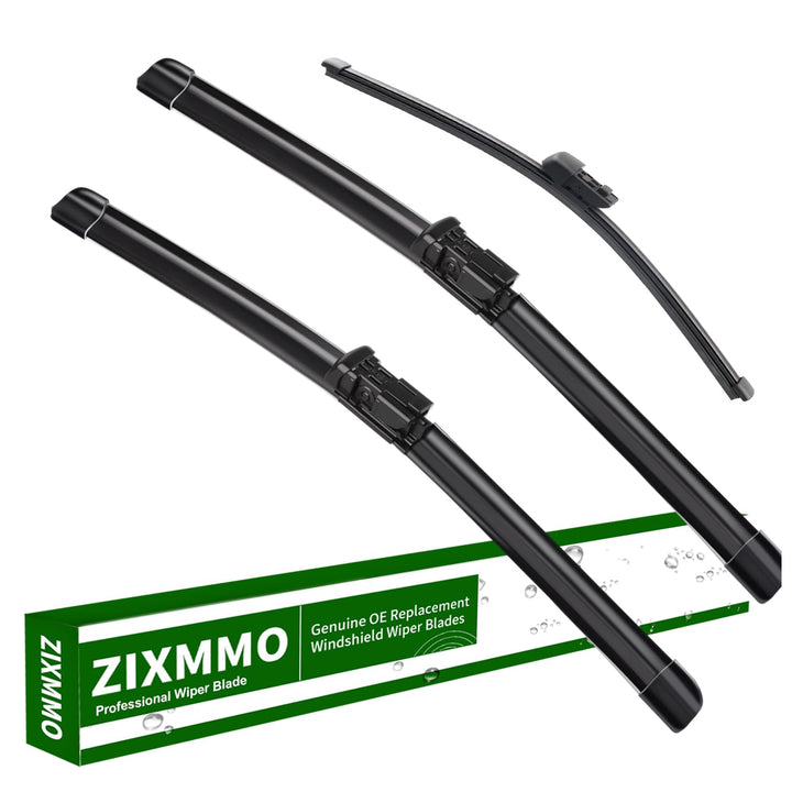 ZIXMMO front packaging showing complete three-blade set and fitment benefits