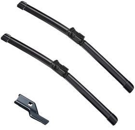 ZIXMMO front packaging showing two Tesla-compatible wiper blades, clear fit guidance