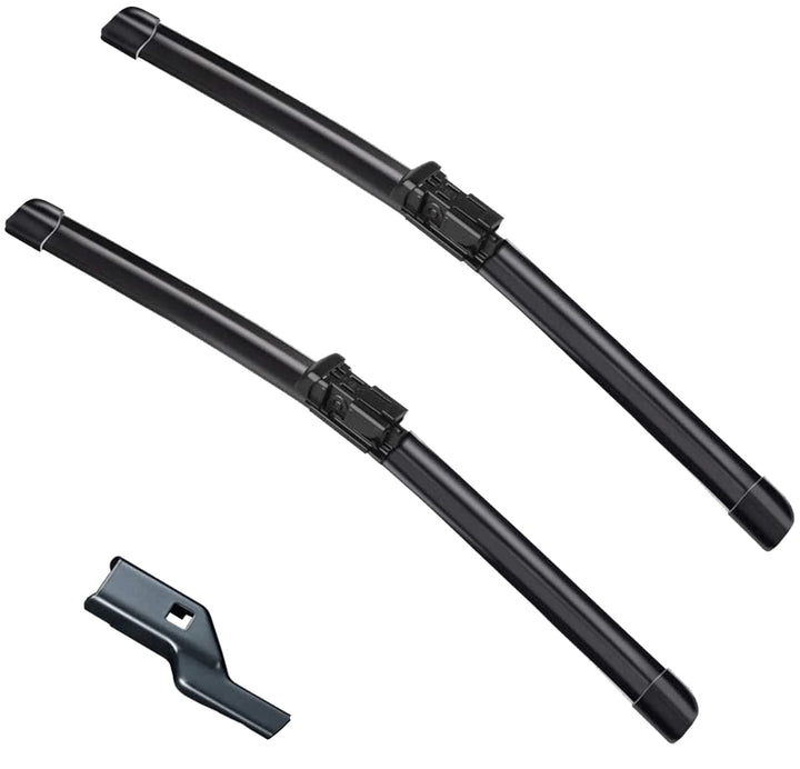 ZIXMMO front packaging showing two Tesla-compatible wiper blades, clear fit guidance