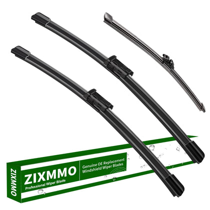 ZIXMMO front packaging showing full 3-blade set and fitment details, clear compatibility