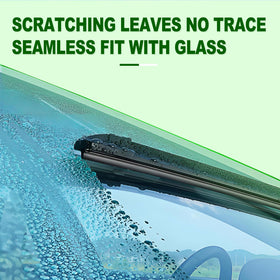 ZIXMMO natural rubber edge close-up demonstrating smooth streak-free wiping