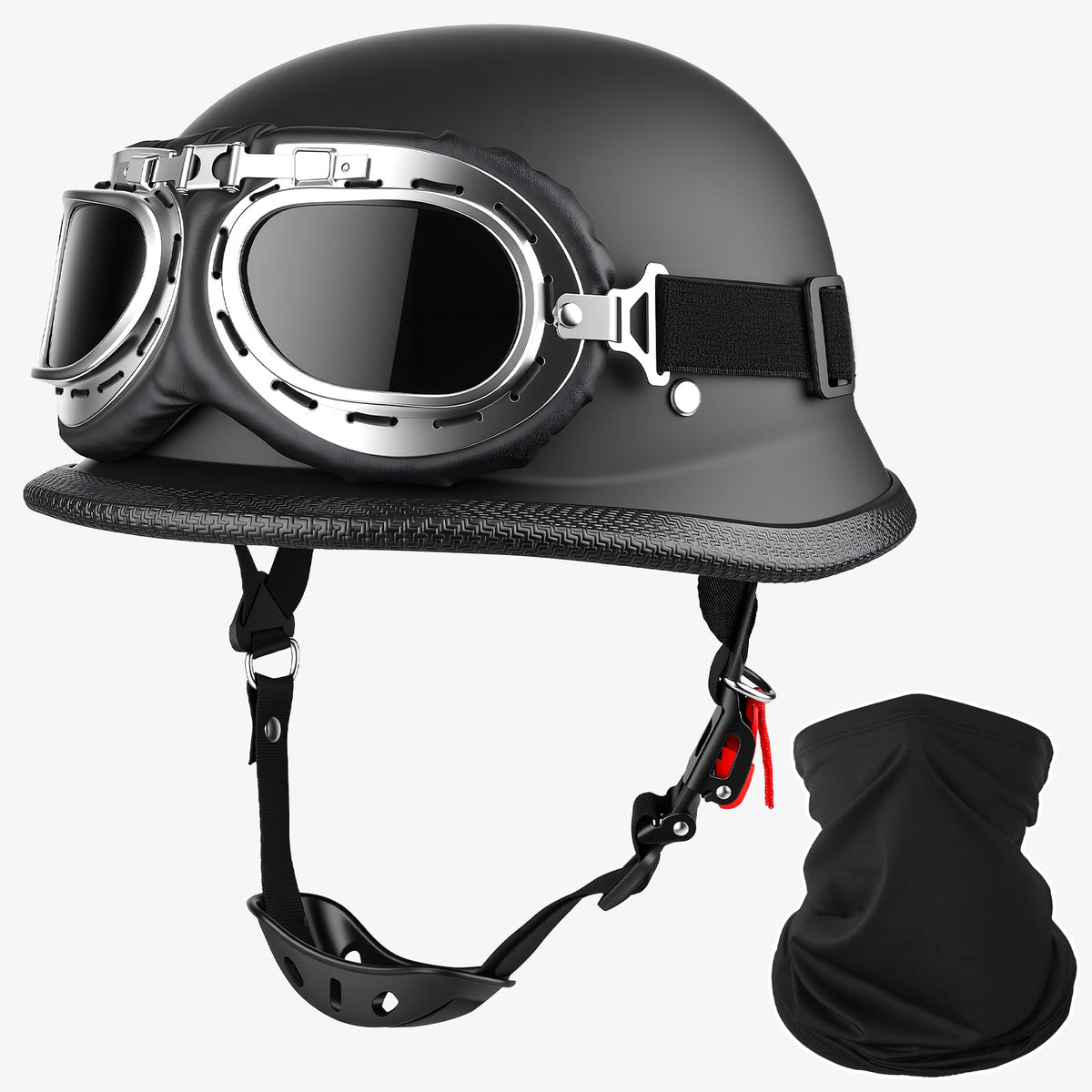 ZIYOGIFT helmet front profile showing classic German look and enhanced road presence