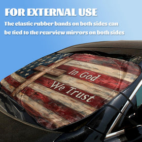 ZJCYBF Jesus Cross installed in car demonstrating reduced cabin heat
