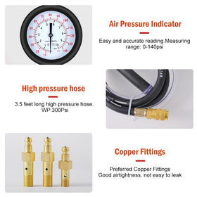 ZJERYL GULL in use on engine demonstrating real-world pressure testing