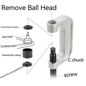 ZJERYL GULL tool in use pressing ball joint showing practical application
