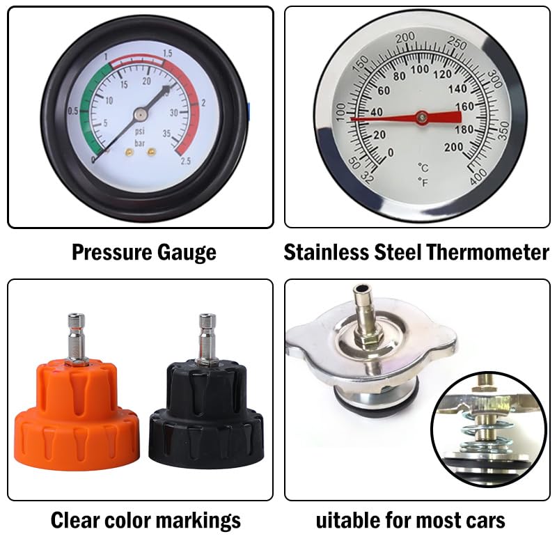 ZJERYL GULL pressure gauge closeup showing clear 0–35 PSI reading for accurate tests