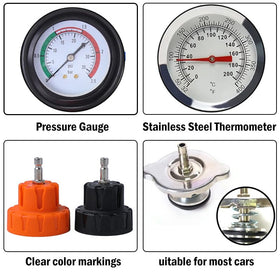 ZJERYL GULL pressure gauge closeup showing clear 0–35 PSI reading for accurate tests