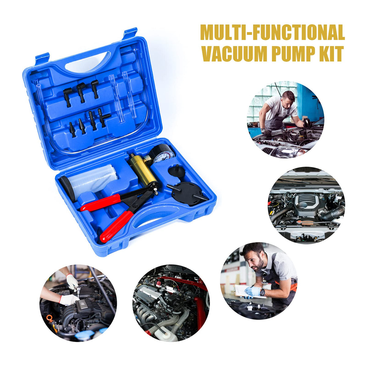 ZJERYL GULL toolkit in use on a brake bleeder showing single-person operation